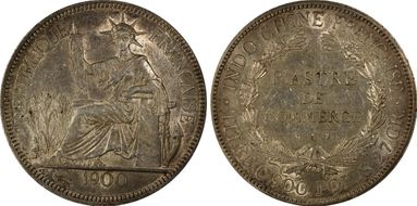 1900-A Piastre Lec-282 AU58