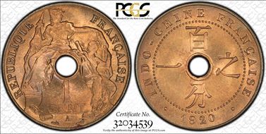 1920-A 1C Lec-80 MS65RB