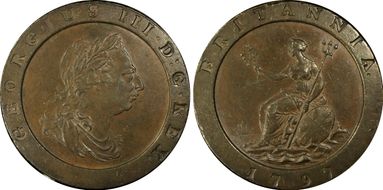 1797 2D S-3776 AU55BN