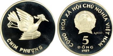 1989 5 Dong Phoenix Ag PR67DCAM