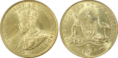 1928(m) Florin MS66