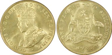 1933(m) Florin MS66
