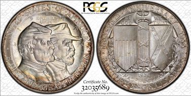 1936 50C Gettysburg MS67