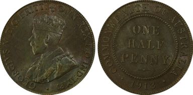 1913 1/2D MS64BN