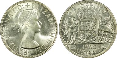 1963(m) Florin KM-60 Ag N1