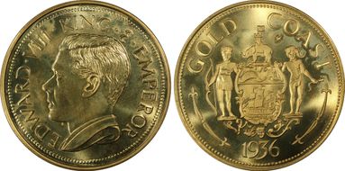 "1936" Medal FM41 RE Edward VIII RE Var Brass MS66