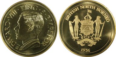 "1936" Medal FM27 RE Edward VIII Var Brass MS67
