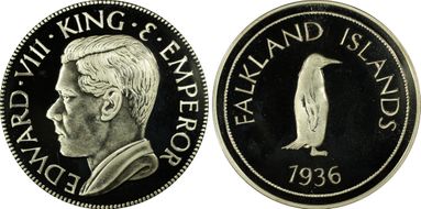 "1936" Medal FM37b PE Edward VIII PR68DCAM