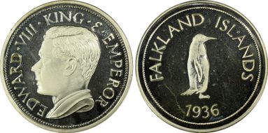 "1936" Medal FM37d PE Edward VIII Pft PR66DCAM