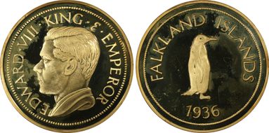 "1936" Medal FM37 PE Edward VIII Var Brass PR67DCAM