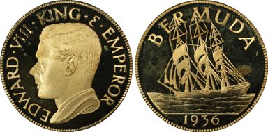 "1936" Medal FM23a Edward VIII Fantasy PE AE PR65DCAM