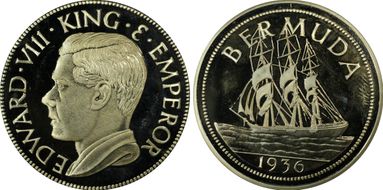 "1936" (1984) Medal FM23b Edward VIII Fantasy PE CuNi PR66DCAM