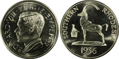 "1936" Medal FM65b Edward VIII PE MS64