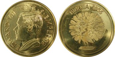 "1936" Medal FM29 Edward VIII RE Var Brass MS66