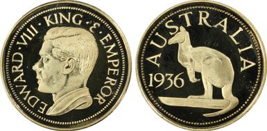 "1936" Sov FM19b Edward VIII PE PR67DCAM