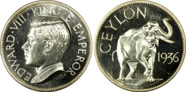 "1936" (1955) Medal FM5b Edward VIII Fantasy Ag PR65