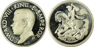 "1936" Medal FM119a Edward VIII PR66DCAM