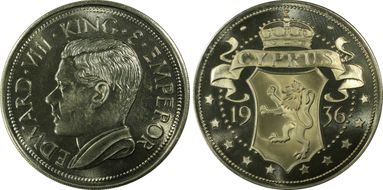 "1936" Medal FM35b Edward VIII RE Fantasy CuNi MS66