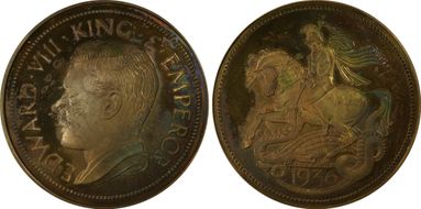 "1936" (1984) Medal FM-43a Edward VIII Fantasy AE PE PR64RB