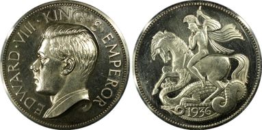 "1936" Medal FM-2b Edward VIII PR63CAM
