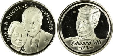 "1936" Medal Edward VIII PE Obv. MM9/Rev. MM10 PR64DCAM