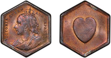 (c.1901) Token CM14a Var Queen Victoria MS64RB
