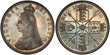 1887 Dbl Fl S-3922 Roman 1 PR66CAM