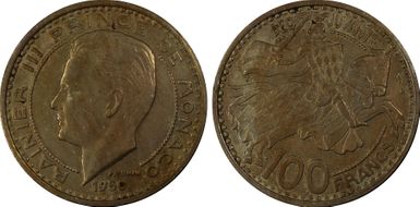 1950 100 Fr Gad-MC142 AU50