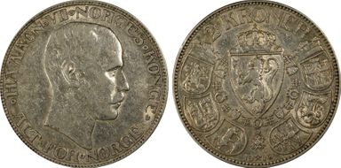 1916 2 Kr Haakon VII KM-370 XF45