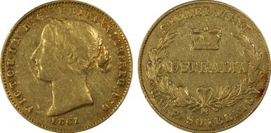 1861-SY 1/2 Sov XF40