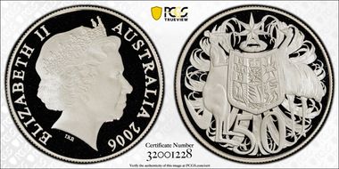 2006 50C KM-821 Ag Round PR69DCAM