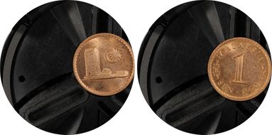 1970 P Sen Restrike Pattern Cu-Plated Steel Planchet SP64RD
