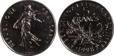 1998 5 Fr Gad-771 MS67