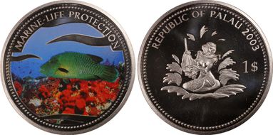 2003 $1 KM-69 Napoleon Fish PR68DCAM