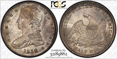 1838 50C GR-1 MS66