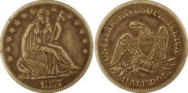 1857-O 50C VF35