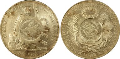1894 (Peso) KM-224 C/S on 1883-FN Sol N1