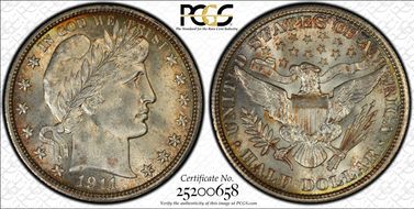 1911 50C MS66