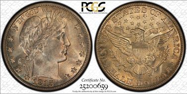 1915-D 50C MS66+