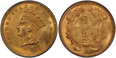 1860-S G$1 MS63