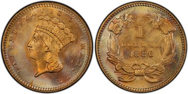 1886 G$1 MS67
