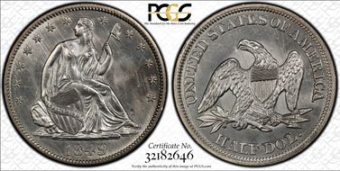 1849 50C MS64