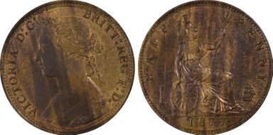 1877 1/2D S-3956 MS62BN