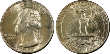 1937-D 25C MS66
