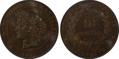 1897-A  10C Gad-265a F-135 torche MS65BN