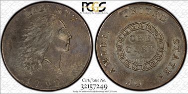 1793 1C Chain, AMERI., S-1 MS61BN