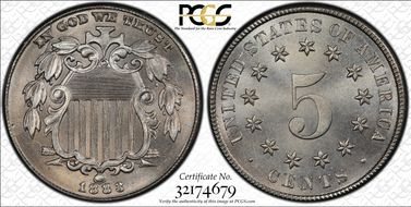 1883 5C Shield MS67