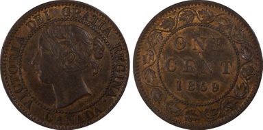 1859 1C Narrow 9 AU58BN