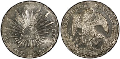 1869-Mo CH 8 R Mo56 MS63