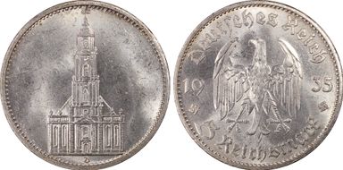 1935-D 5 Mk Potsdam J-357 MS63